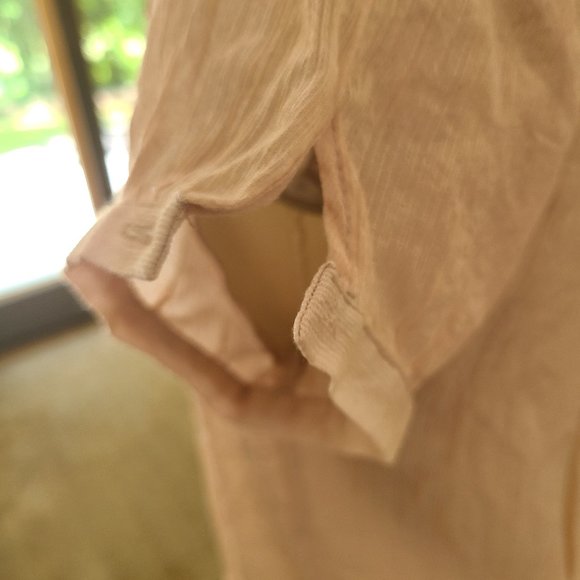 Pale Pink blouse with cream embroidered - Picture 4 of 6